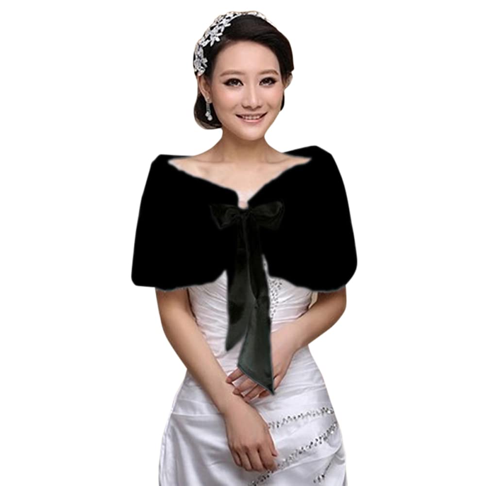 Women's Bridal Wedding Faux Fu - Stole Wedding Shawl ulasan dan harga