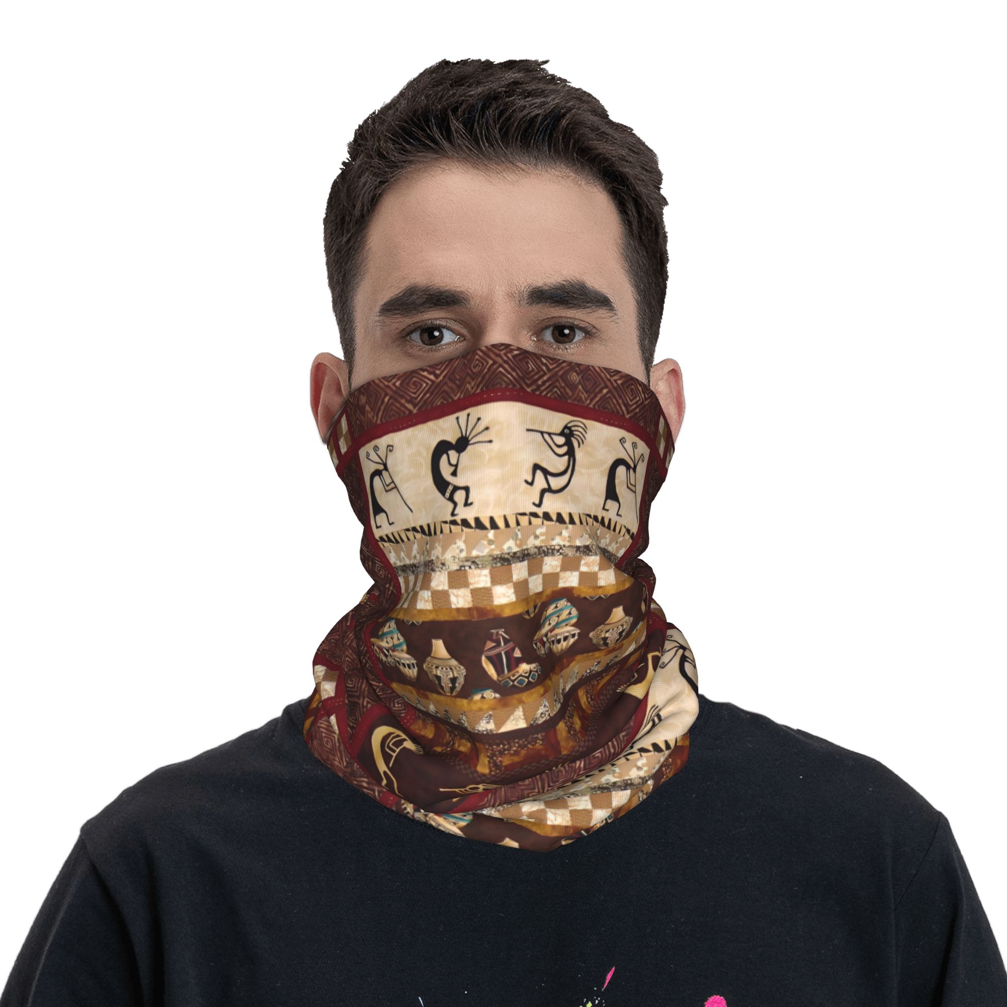 Custom Kokopelli Winter Headba - Neck Warmer Tube ulasan dan harga