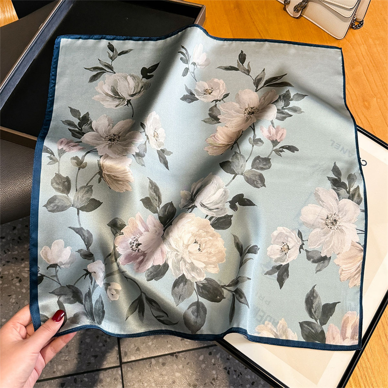 100% Silk Scarf Bandana Women  - Scarf Silk Square ulasan dan harga
