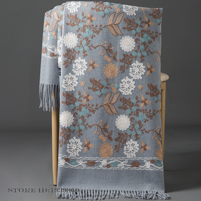 Women's Cashmere Pashmina Scar - Woven Scarf Blanket ulasan dan harga