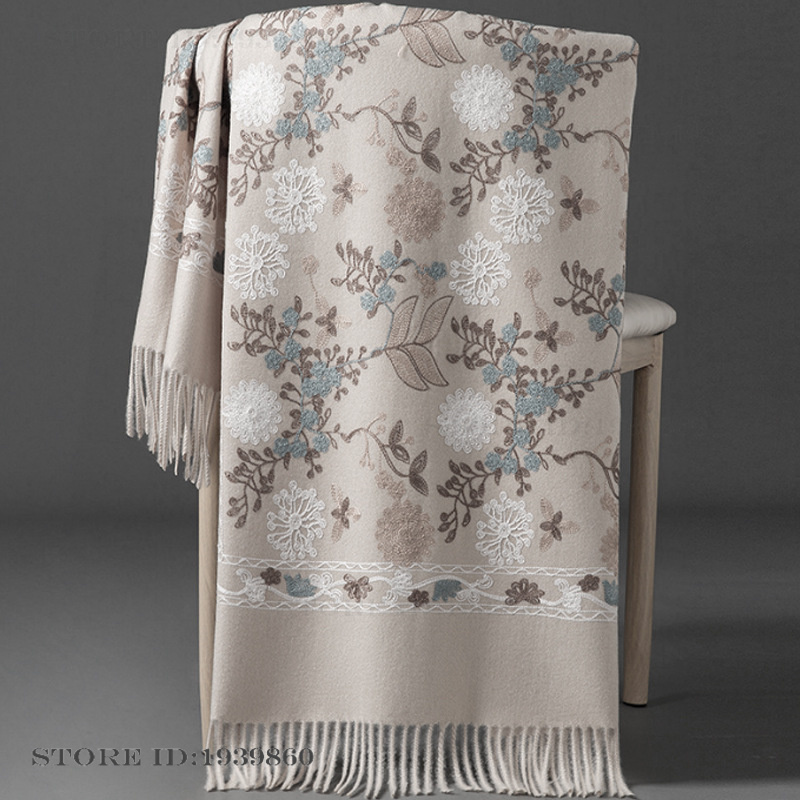 Women's Cashmere Pashmina Scar - Woven Scarf Blanket ulasan dan harga