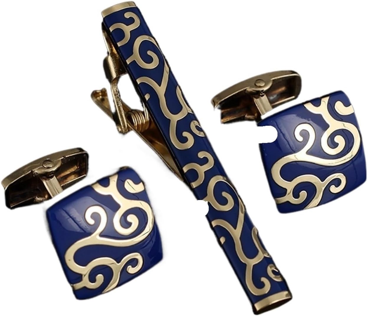 2 Sets,Mens Ties Clip Cufflink - Tie Bar Set Gift ulasan dan harga