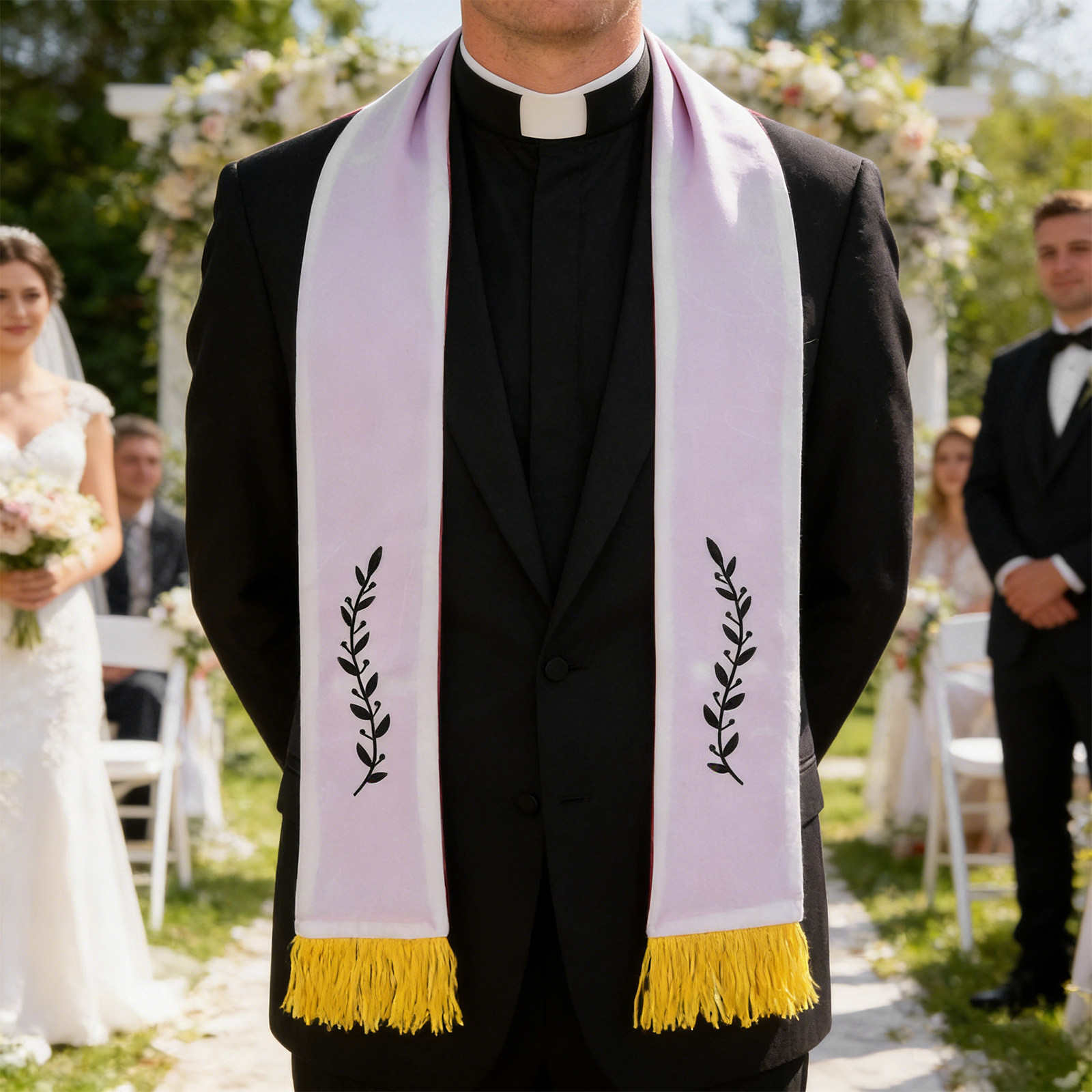 Reversible Clergy Stole Embroi - Stole Wedding Shawl ulasan dan harga