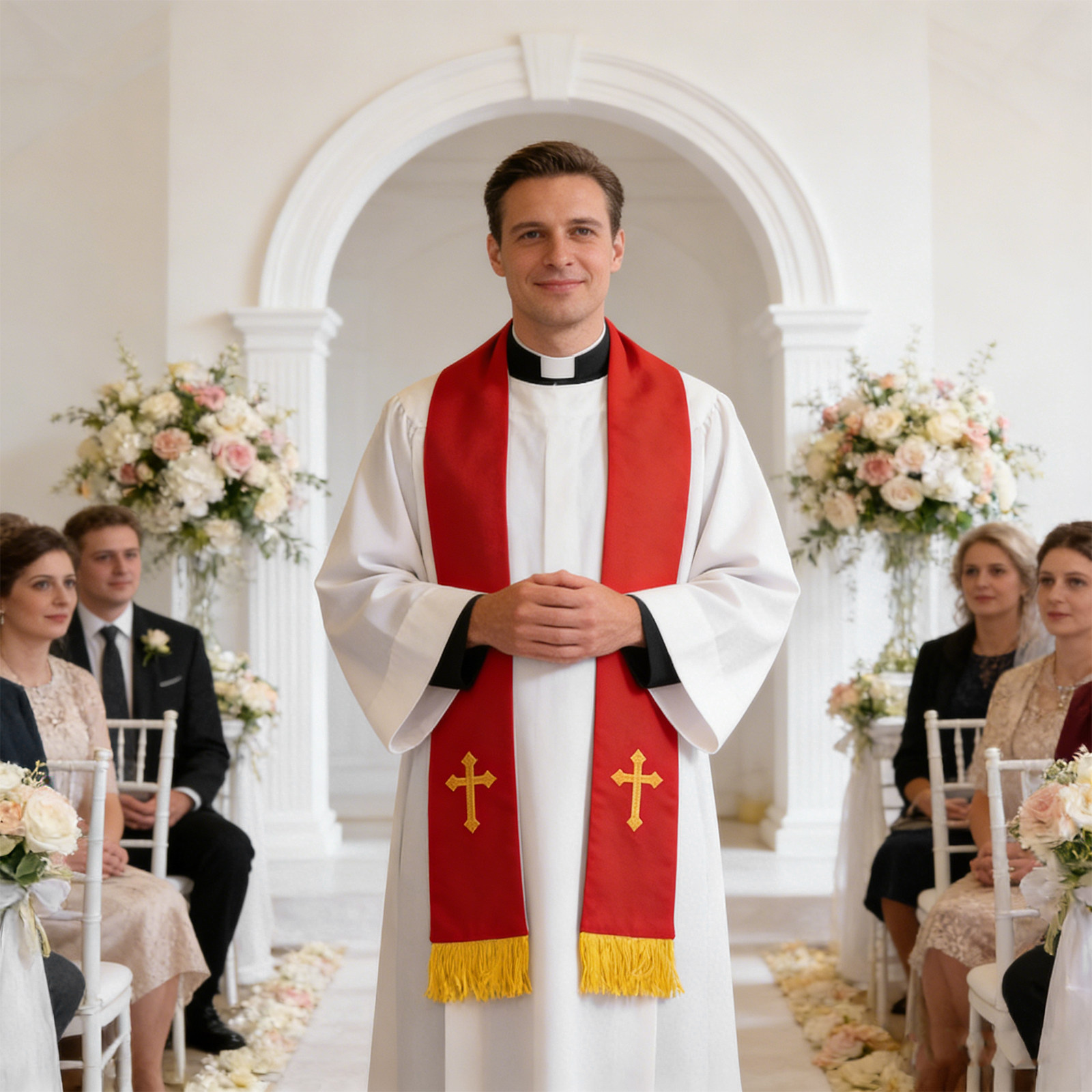 Reversible Clergy Stole Embroi - Stole Wedding Shawl ulasan dan harga