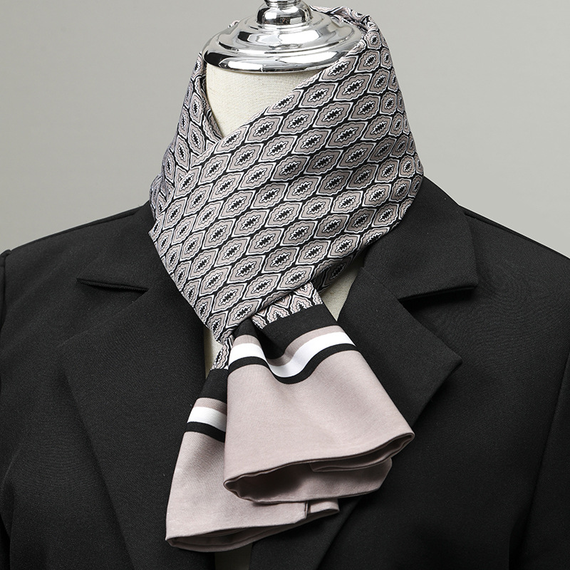 Men's Scarf Imitation Silk Nec - Scarf Silk Square ulasan dan harga