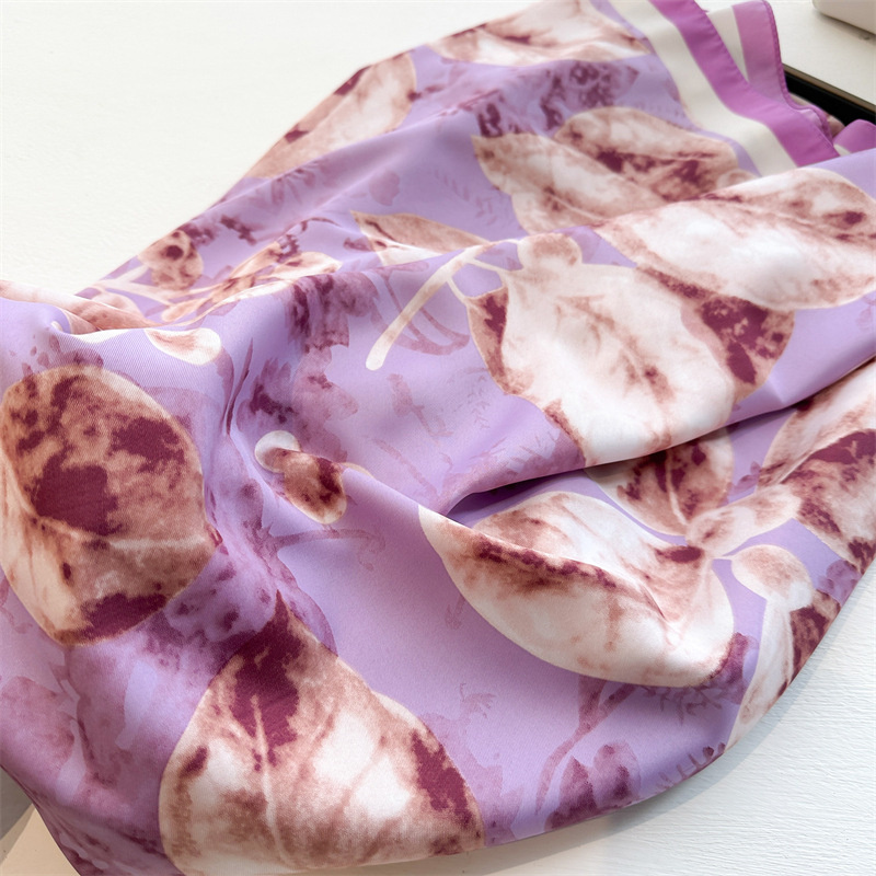Retro 90cm Printed Large Squar - Scarf Silk Square ulasan dan harga