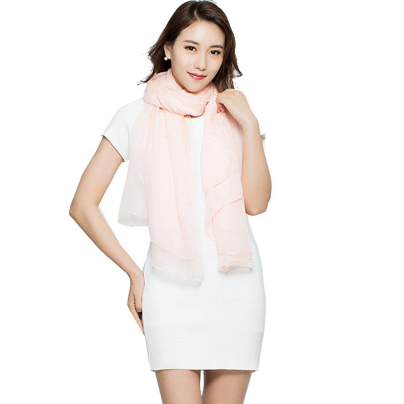 Long Scarf Summer Wrap Scarf L - Silk Neck Scarf ulasan dan harga