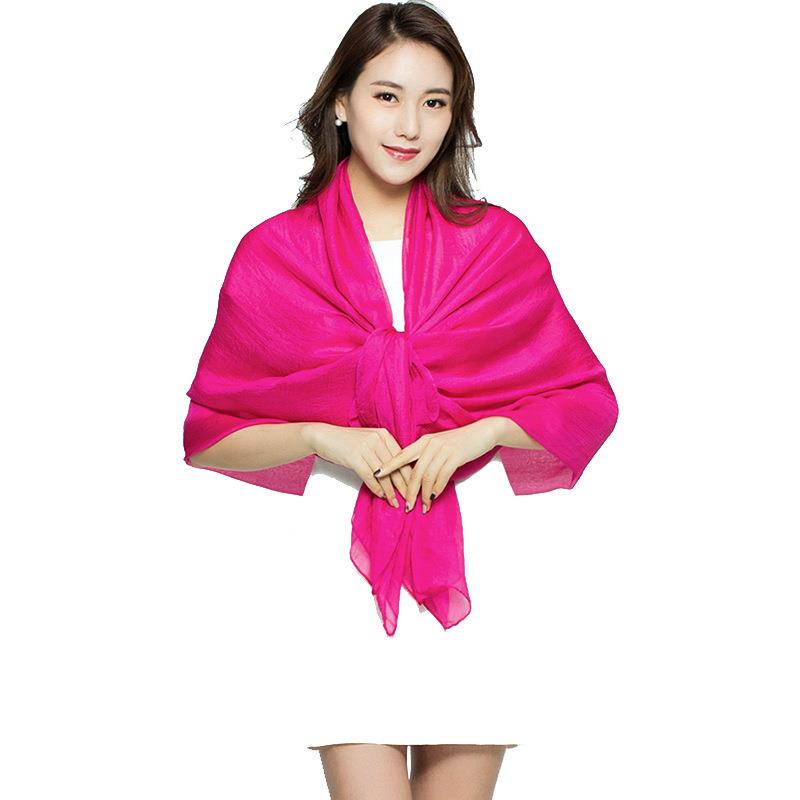 Long Scarf Summer Wrap Scarf L - Silk Neck Scarf ulasan dan harga