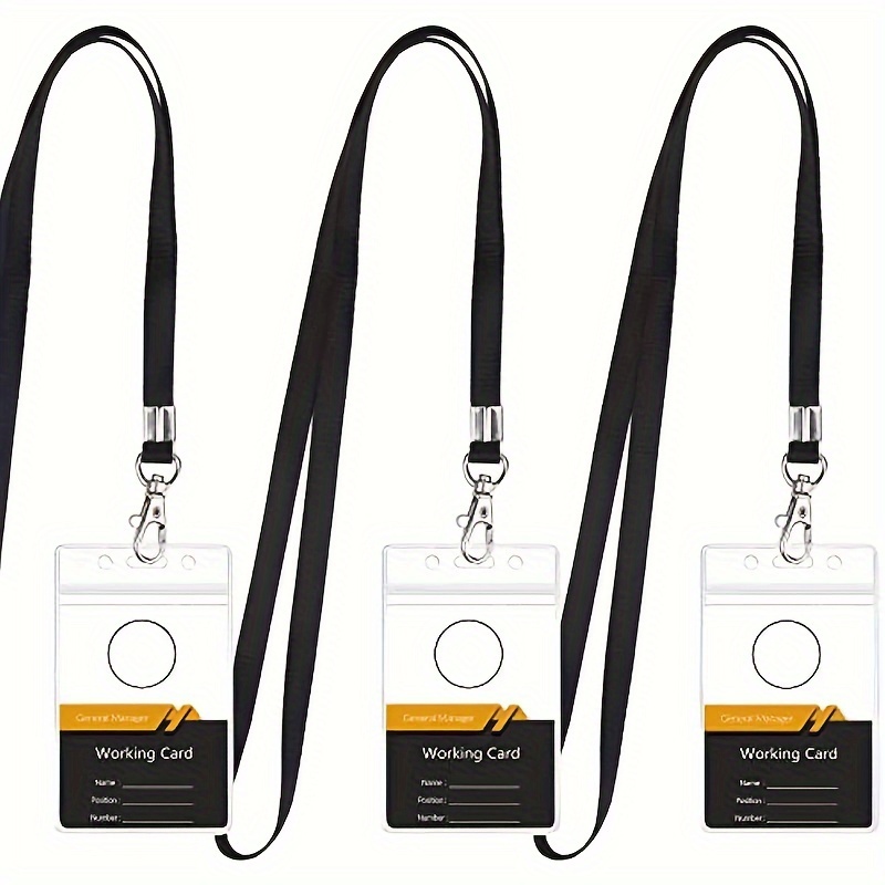 transparent waterproof name ba - Lanyard Badge Holder ulasan dan harga