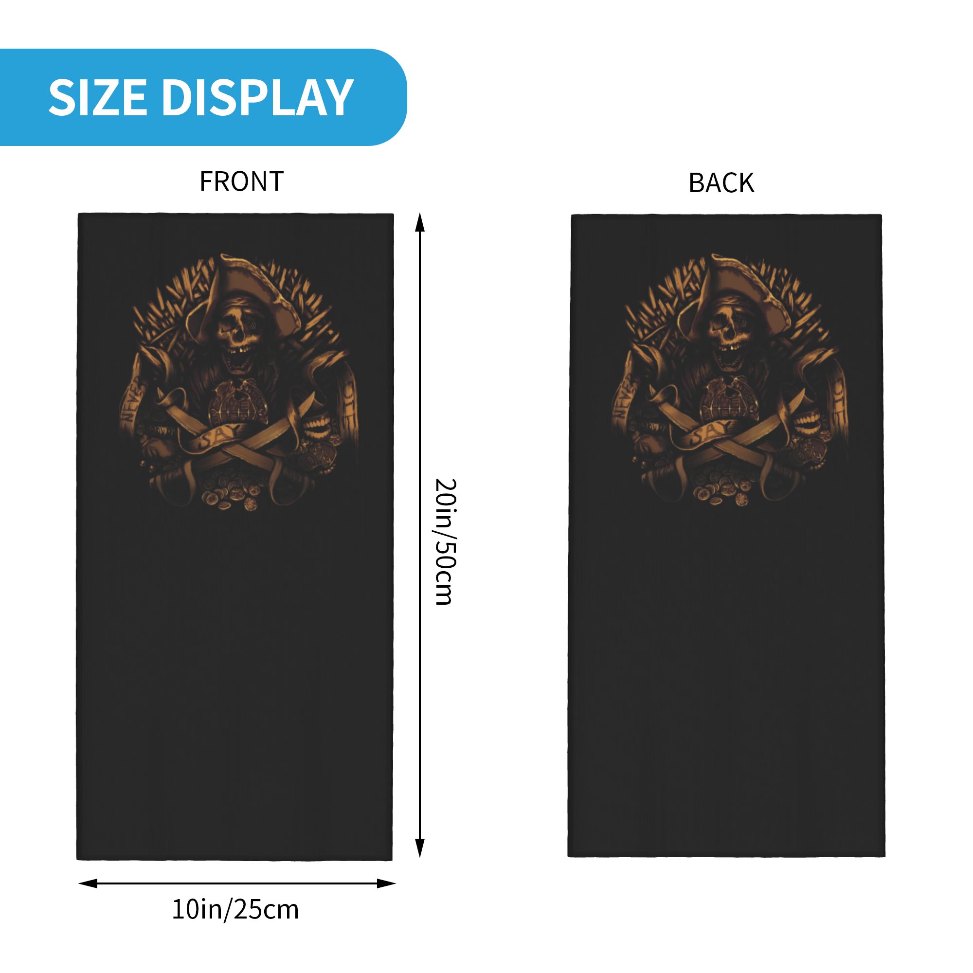Custom Never Say Die Pirate Sk - Neck Warmer Tube ulasan dan harga