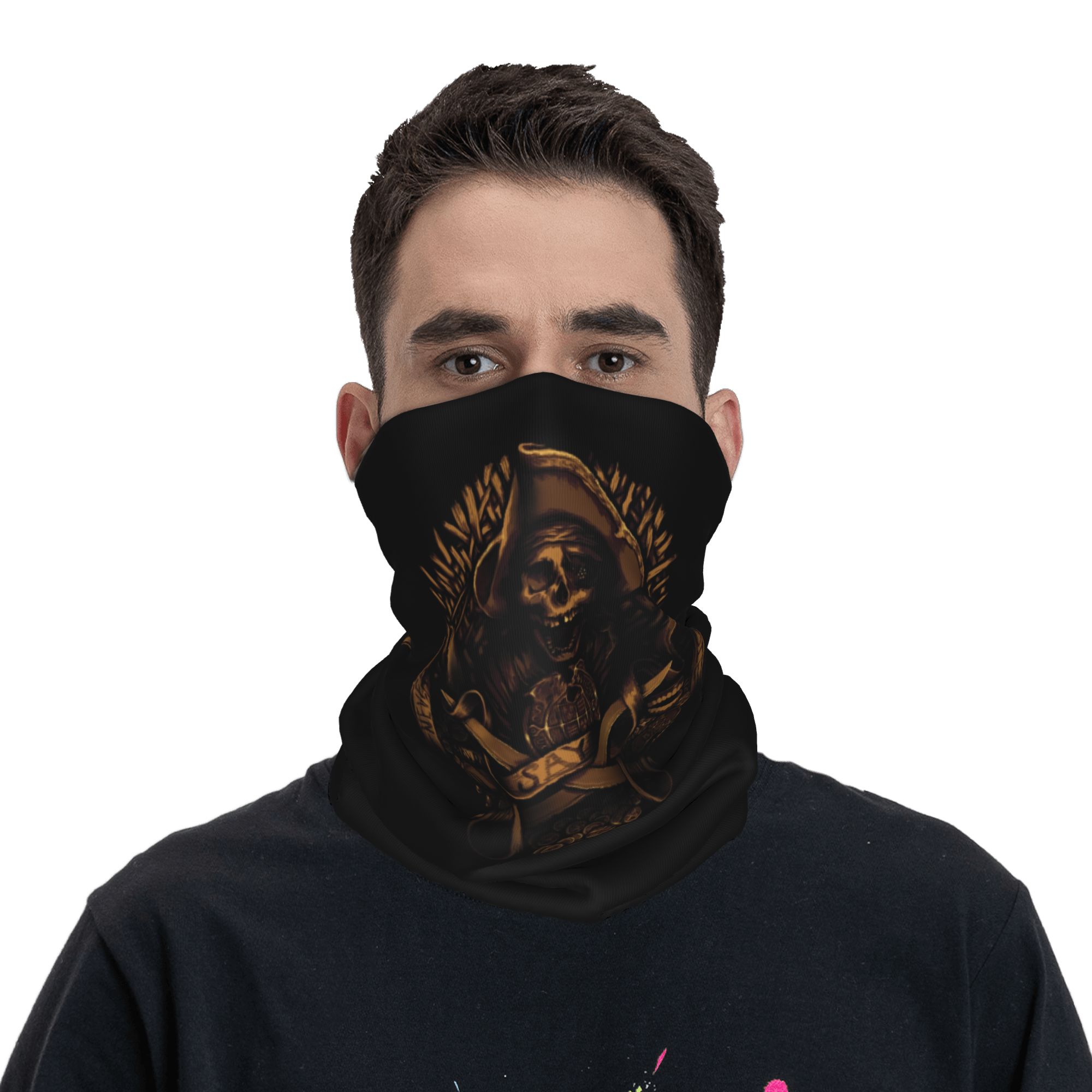 Custom Never Say Die Pirate Sk - Neck Warmer Tube ulasan dan harga